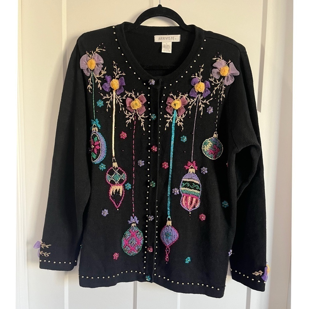 SOLD- Vintage Ugly Christmas Sweater Large